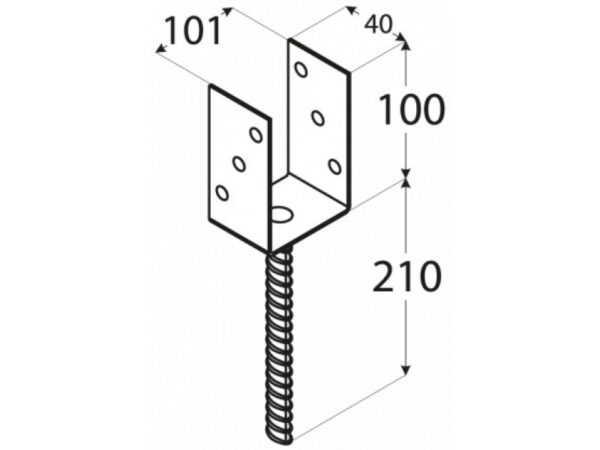 Betoonihark 100 U 101x100x40x4,0 - Image 2